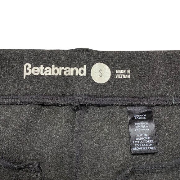 BETABRAND Straight Leg Classic Dress Yoga Pants Dark Gray Small 32" inseam W0076 - Picture 4 of 7